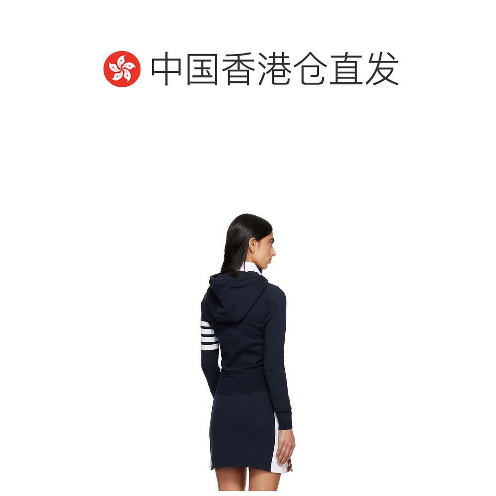 香港直邮Thom Browne 汤姆 布朗 女士 海军蓝 Classic Loopback 4 - 图1