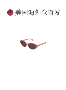 美国直邮Gucci 古驰 女士 猫眼醋纤太阳眼镜 pink粉色 舒适时尚