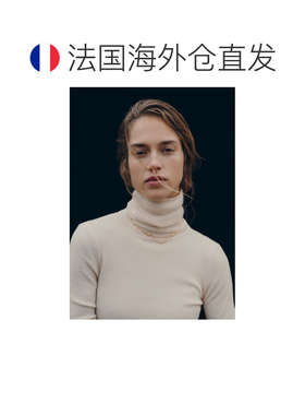 自营欧洲直邮Polene Eroz女士金色24K镀金双链项链首饰