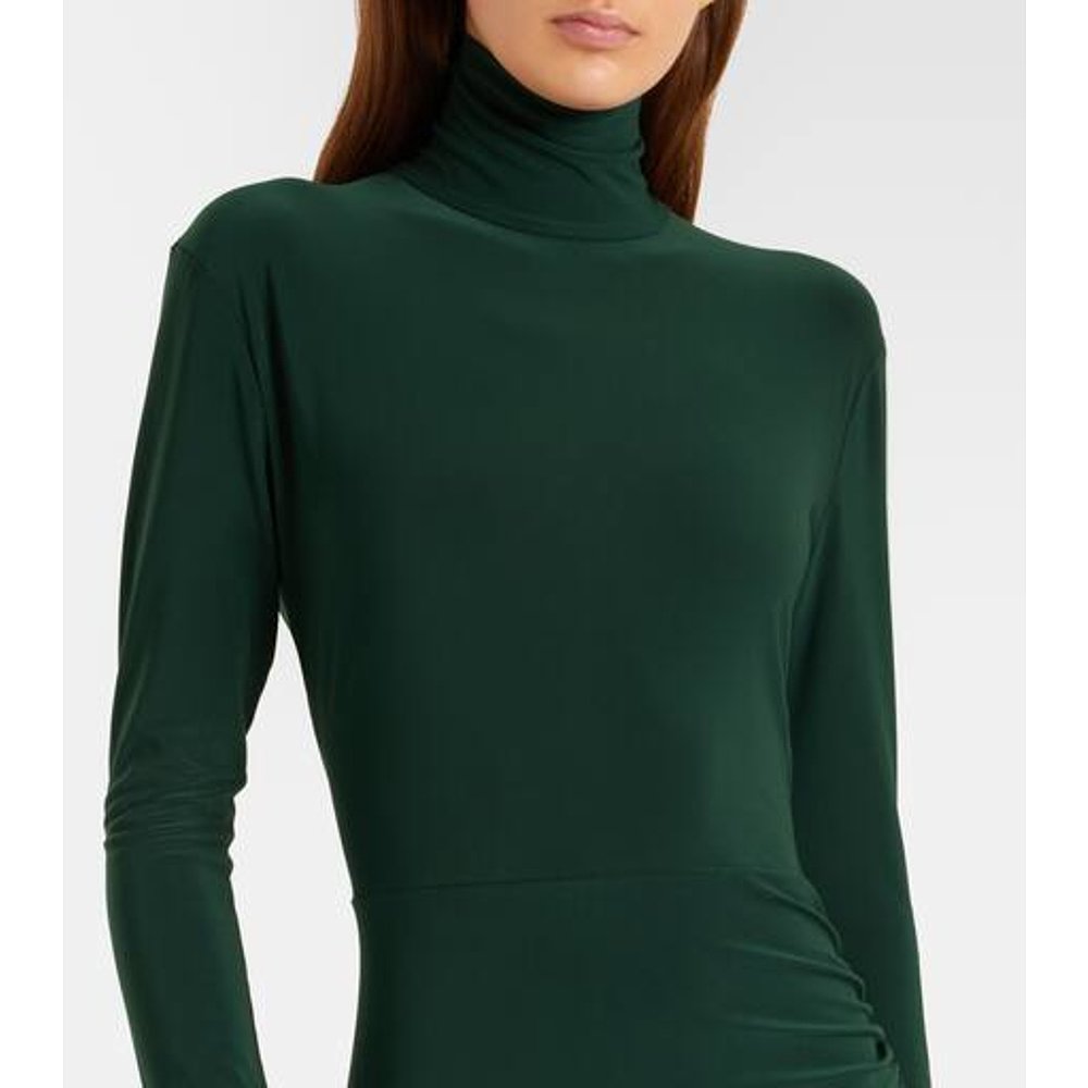 香港直邮NORMA KAMALI 诺玛 卡玛丽 女士 不对称高领长款连衣裙 - 图2