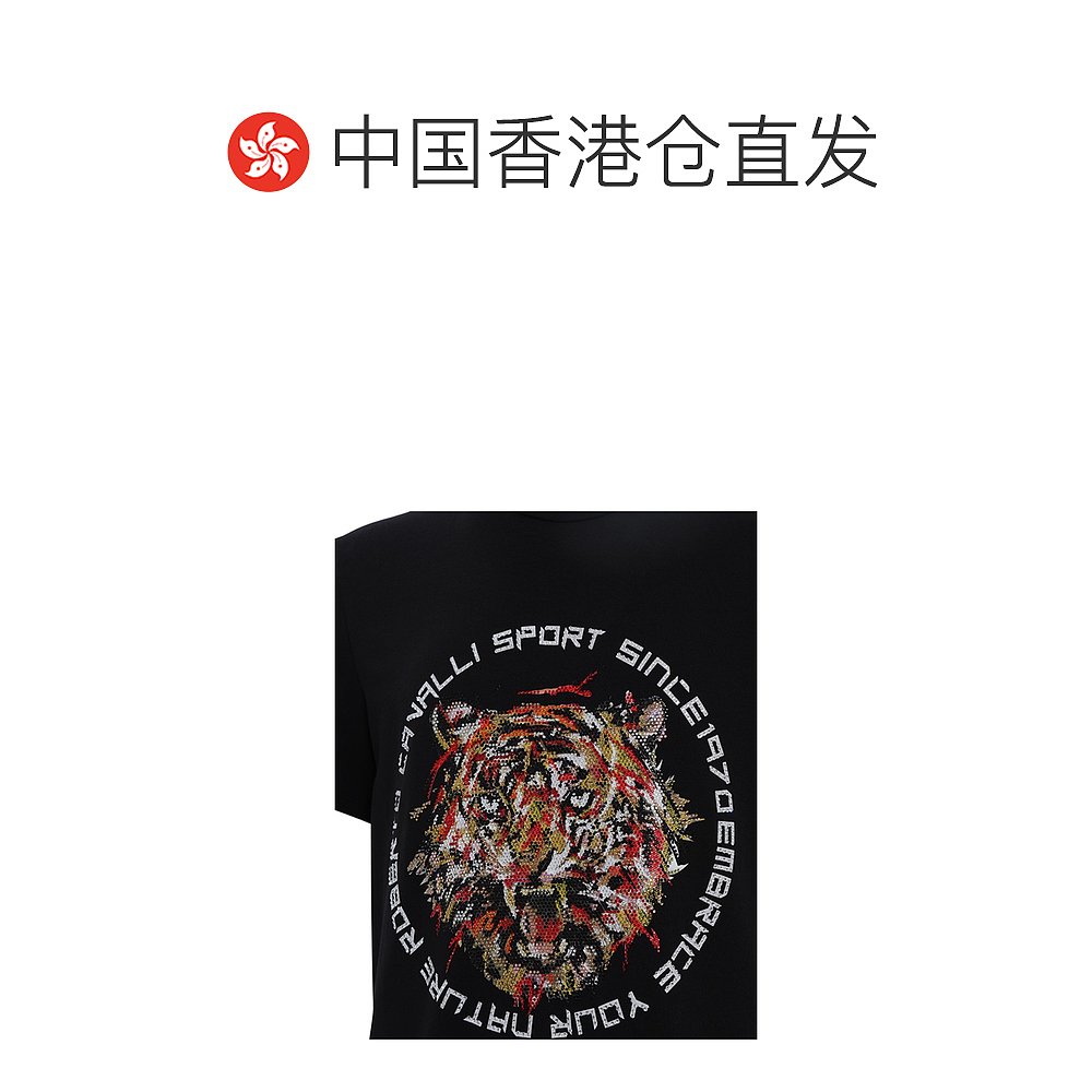 香港直邮Roberto Cavalli圆领短袖T恤 JYX26TV025-图1