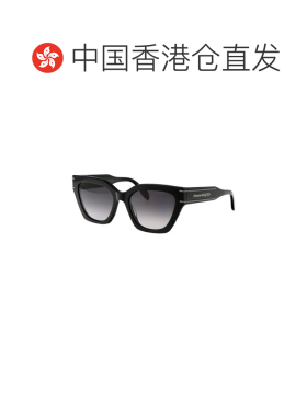 1h可退 香港直邮mcqueen 亚历山大 麦昆 女士 徽标太阳镜 AM0398S