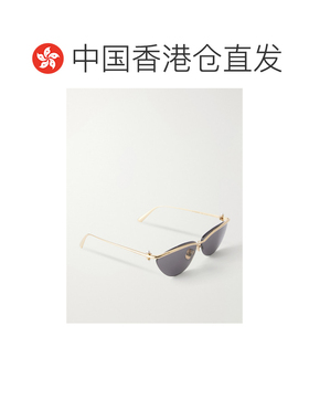 香港直邮DIOR 迪奥 女士 Tribales B2U 猫眼镀金太阳眼镜 CD40233