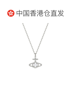 1h可退 香港直邮Vivienne Westwood 西太后 土星镂空镶钻白钻造型
