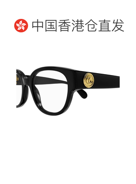 香港直邮Gucci 古驰 女士 几何框平光镜 GG1411O black黑色 舒适