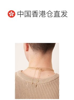1h可退 香港直邮ASOS 男士 设计多坠饰色调项链(三件套)(金色)