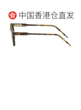 1h可退 香港直邮Thom Browne 汤姆 布朗 男士 棕色 Acetate Round