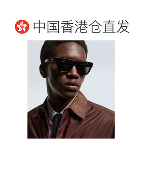 1h可退 香港直邮Prada 普拉达 男士 方框太阳眼镜 black黑色 舒适