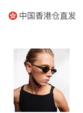 香港直邮Gucci 古驰 女士 双G压纹猫眼太阳眼镜 black黑色 舒适时