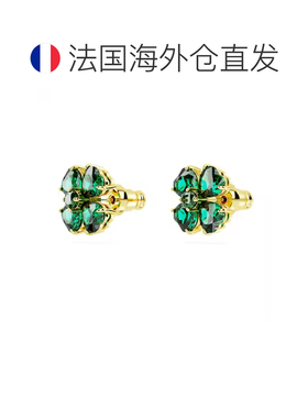 欧洲直邮Swarovski 施华洛世奇 Idyllia 系列 幸运草 绿色  镀金