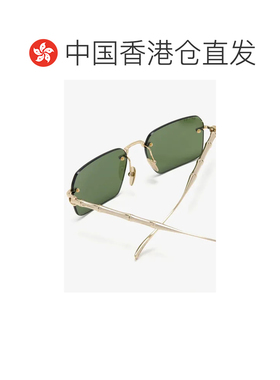 1h可退 香港直邮Gucci 古驰 女士 绿色金属眼镜 859556I3330