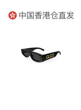 1h可退 香港直邮GUCCI 女士眼镜 GG1771S001 SS2026 灰色 几何形