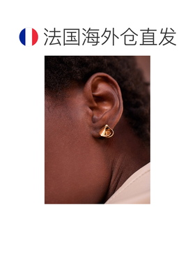 自营欧洲直邮Polene &Eacute;ole女士金色24K镀金耳钉配饰
