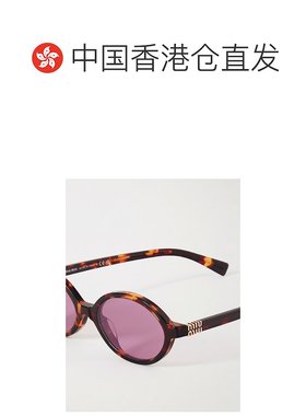 香港直邮Miu Miu 椭圆框太阳镜 0MU 04ZSVAU50D