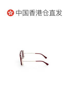 香港直邮MAX MARA 女士眼镜 MM5172B069 SS2026 红色 全框平光镜