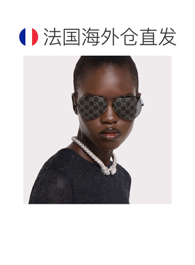 自营欧洲直邮GUCCI古驰 Dionysus女士钯色黄铜水晶锁骨链