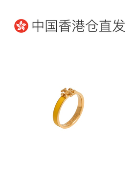 1h可退 香港直邮Tory Burch 托里 伯奇 女士 戒指 yellow黄色 舒