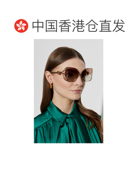 1h可退 香港直邮VERSACE 女士太阳镜 0VE228801002B8 SS2026 金色