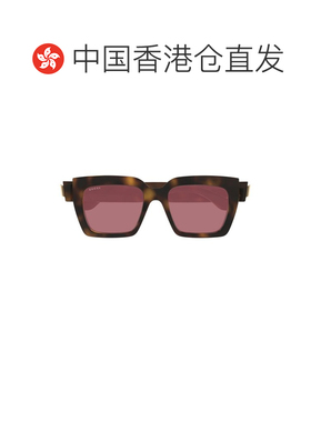 香港直邮GUCCI 女士眼镜 GG1689S002 SS2025 花色 几何太阳镜