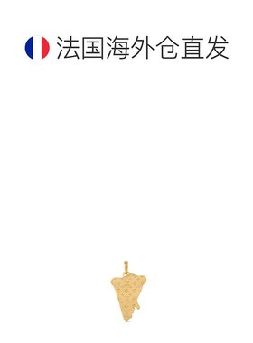 自营1h可退 欧洲直邮LV路易威登 男士多色金属披萨造型挂饰吊坠