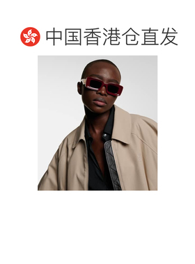 香港直邮LOEWE 罗意威 女士 Anagram 矩形太阳眼镜