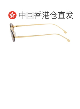 1h可退 香港直邮Fendi 芬迪 女士 金色 First Crystal 太阳镜 FE4
