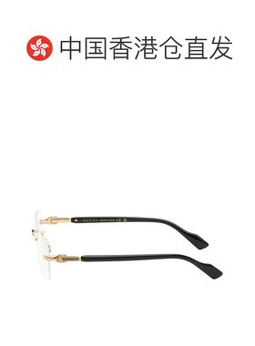 香港直邮Gucci 古驰 男士 金色 & 黑色无框眼镜 GG1221O