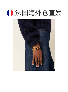 自营欧洲直邮Sessun思溯 Eletta女士焦糖棕黄铜手镯配饰
