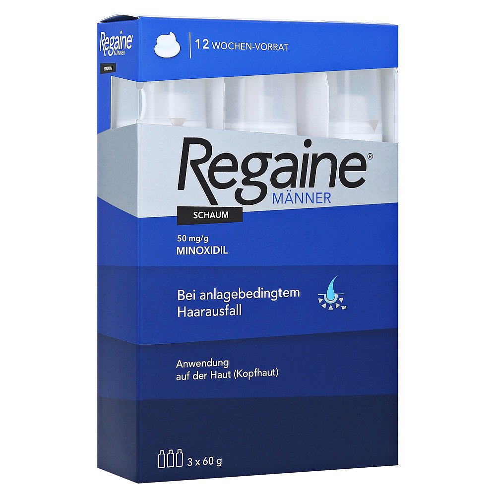 欧洲直邮regaine落健培健60g*3 天猫国际探物欧洲白发脱发