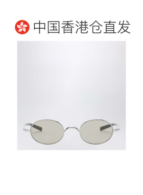 香港直邮Saint Laurent 圣罗兰 男士 SL 948 T 圆形银色钛合金太