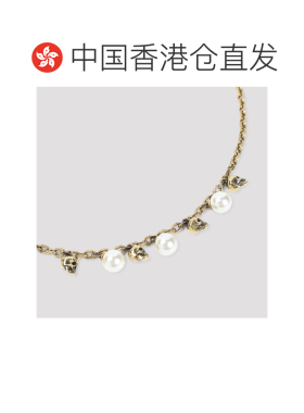1h可退 香港直邮mcqueen 亚历山大 麦昆 女士 PEARLY SKL 短项链