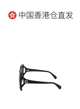 香港直邮Gucci 古驰 女士 徽标太阳镜 GG0876S black黑色 舒适时