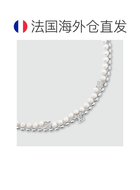 自营1h可退 欧洲直邮LV/路易威登 男士银色/白色黄铜项链高级感新
