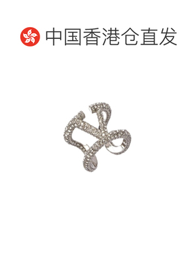 香港直邮VALENTINO 女士戒指 4W2J0G74YCW68S AW2025 灰色 logo标