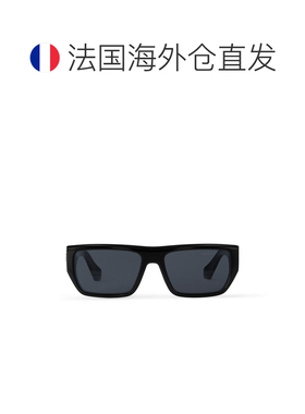 自营欧洲直邮LV路易威登 Flower男士黑色醋酸纤维方形太阳眼镜