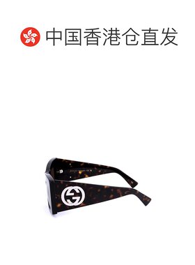 1h可退 香港直邮Gucci 古驰 女士 蝴蝶框太阳镜 GG1842S black黑