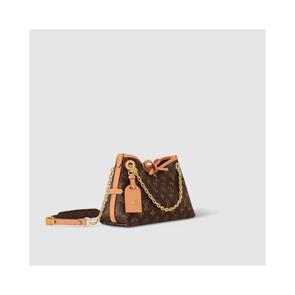 自营1h可退 欧洲直邮LV路易威登女包CarryAll BB老花帆布单肩包新 - 图0