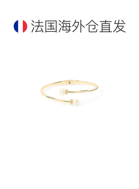 自营欧洲直邮Ralph Lauren拉夫劳伦 女士金色合成珍珠手镯