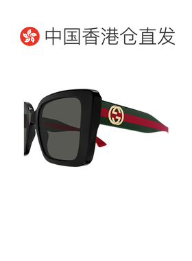 香港直邮Gucci 古驰 女士 矩形太阳镜 GG1861S black黑色 舒适时