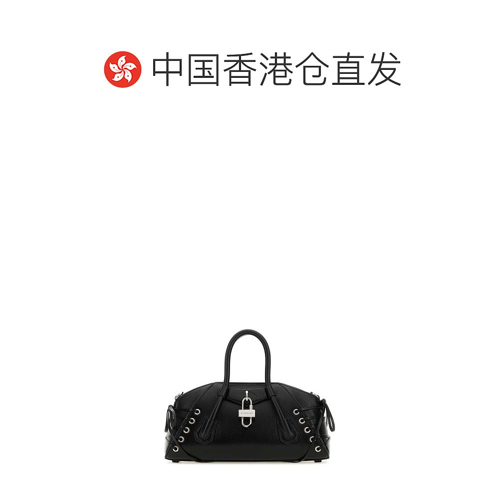 香港直邮Givenchy 女士Black leather mini Antigona Stretch han