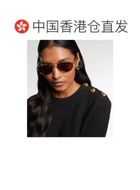 1h可退 香港直邮Bottega Veneta 葆蝶家 女士 Fin 飞行员太阳眼镜