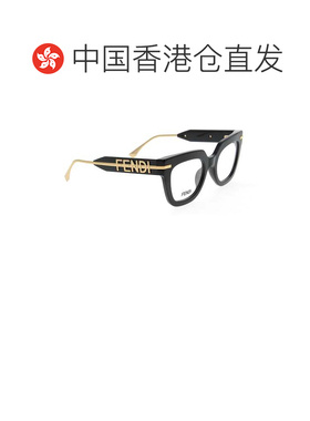 1h可退 香港直邮FENDI 女士眼镜 FE50065I001 AW2025 黑色 徽标眼