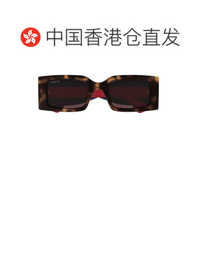 1h可退 香港直邮Gucci 古驰 女士 Eyewear 矩形框太陽眼鏡 GG1860