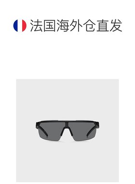 自营欧洲直邮HUGO BOSS雨果HUGO RED带 3D 徽标镜腿的黑色面具式