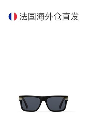 自营欧洲直邮LV路易威登 男士黑色醋酸纤维方形太阳镜
