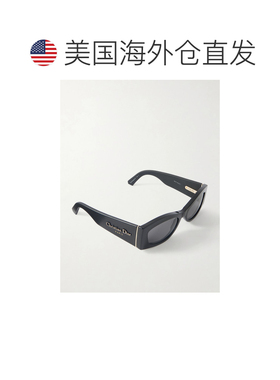 美国直邮DIOR 迪奥 女士 Ombre S1I 矩形框皮革饰边醋纤太阳眼镜