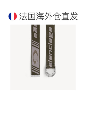 欧洲直邮自营Balenciaga巴黎世家 D Ring男士卡其色/灰色提花帆布