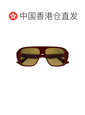 1h可退 香港直邮GUCCI 男士太阳镜 GG1615S003 AW2025 红色 几何