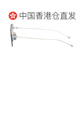 1h可退 香港直邮Thom Browne 汤姆 布朗 男士 银色 Semi-Rimless