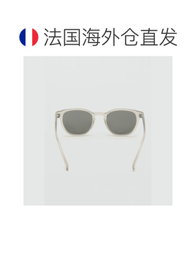 自营欧洲直邮Mango芒果 男士灰色圆形镜框太阳镜